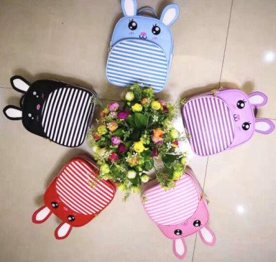 PU rabbit backpack kids backpack cartoon bag girl bag