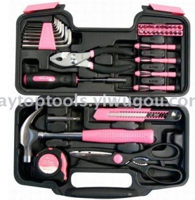 39PCs Pink Hand Tool Set 39PCs Pink Hand Tool Kit