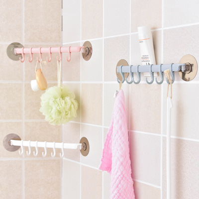 Simple and strong paste hook bathroom wall traceless nail-free hook kitchen bathroom creative wall hanging hook