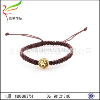 Hand-woven small lion head bracelet bracelet