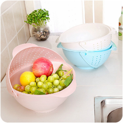 Kitchen three-in-one vegetable and fruit basket 