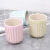 Environment-friendly wheat straw cup creative concave and convex stripe mouthwash cup 