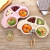 Environment-friendly wheat straw children's dinner plate cutlery lovely cartoon car shape dinner plate 