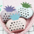 Korean edition splices lovable pineapple wallet spring summer hollow out heart mini fruit zero wallet