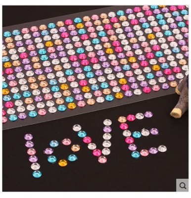 Handmade material colorful round square multi-shape diamond sticker diy materials 504 manufacturers direct sale
