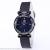 New plastic hourglass crystal face plating color ladies fashion watch