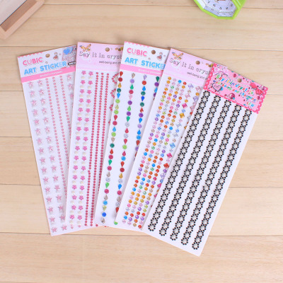 Children stickers stick manual paste diamond diamond stickers acrylic gem crystal diamond stickers wholesale