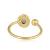 INFANTA JEWELRY 925 Silver Adjustable Toe Ring Gold Plated Jewelry