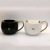 Creative Electroplated Black White Cat Ceramic Cup New Cat Coffee Cup Milk Cup Cartoon Animal Kitten Mug