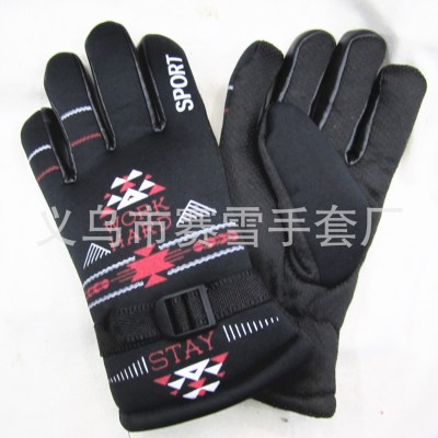 Hot style Hot selling men's thermal casual leather gloves non-slip touch screen manufacturers direct labor protection sports cyclists