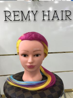 human hair teaching head real hair dummy synthetic training head