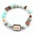 INFANTA JEWELRY Fashion 10mm Natural Stone Beads Crystal Amazonite Bracelet