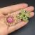 INFANTA JEWELRY Fashion Lot 24pc Mixed Color Rhinestone Crystal Flower Brooches Pins