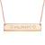 INFANTA JEWELRY Personalized Bar Necklace Sterling Silver Name Necklace with Engravable Bar Pendant