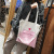 Korean harajuku canvas bag is a small artistic and artistic single-shoulder bag, which is fresh and simple and versatile