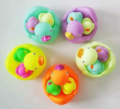 Macaron colored duck net bag [factory direct sales: professional production of plastic bath toys]