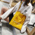 Korean harajuku canvas bag is a small artistic and artistic single-shoulder bag, which is fresh and simple and versatile