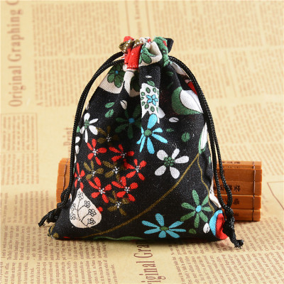 Ethnic printed cotton bag, gift bag, bundle pocket