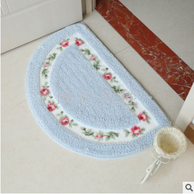 Garden Wind half circle rose is lovely cushion study floor mat carpet door mat footmat