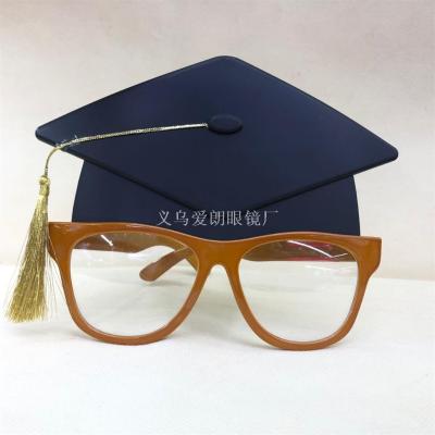 Bachelor degree cap super large doctoral cap glasses party funny glasses graduation party supplies props