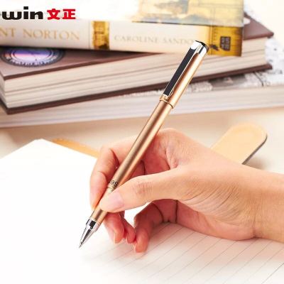 Shanghai wenzheng 583 neutral pen metal feeling can not brush ink pen signature pen office ballpoint pen