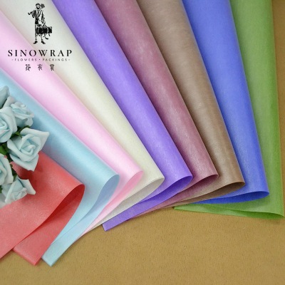 Premium waterproof packaging materials wholesale wrapping paper the cartoon nosegay of flowers loulan paper plain