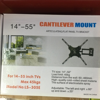 Factory Wholesale LCD TV Mount TV Bracket Stretch Telescopic TV Shelf