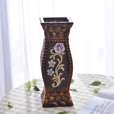 European-Style Ceramic Vase Living Room Decoration TV Cabinet Room Furnishings Decoration Wedding Gift Flower Container Wholesale