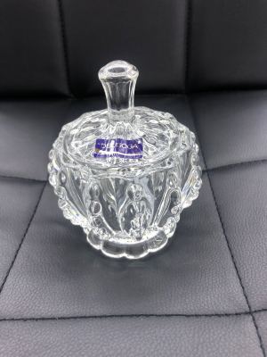 Crystal glass candy jar fruit bowl sugar jar seasoning jar ashtray jewel box