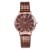 Wish new fashion cutting surface plaid belt ladies watch leisure free quartz watch wholesale