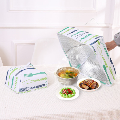 Kitchen heat preservation food cover folding vegetable cover rice cover dust cover vegetable umbrella meal cover