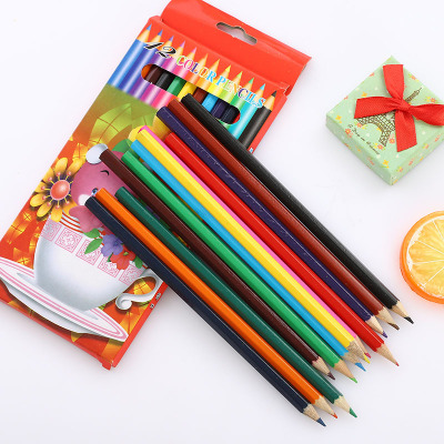 Creative environmental protection non-toxic 12 color pencil set children art drawing learning supplies kindergarten gift