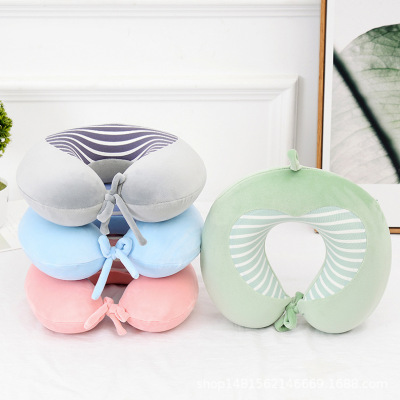 Ennaisi slow recovery memory cotton pillow stripe matching love travel sanbao u-shaped pillow professional ordering wholesale