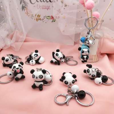 Cute little panda key accessory key chain pendant decorative arts and crafts pendant pendant
