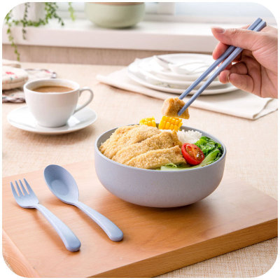 Wheat straw noodle bowl, rice bowl, environment-friendly, biodegradable dagong bowl