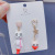 Funny Japanese Cute Three-Dimensional Kitty Girl Heart Personality Funny Earrings Sweet Loving Heart Ear Studs Earrings