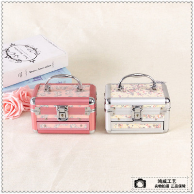 Multi-Functional Portable Storage Box Small Professional Women's Cosmetic Case Korean Jewelry Box Custom Wholesale