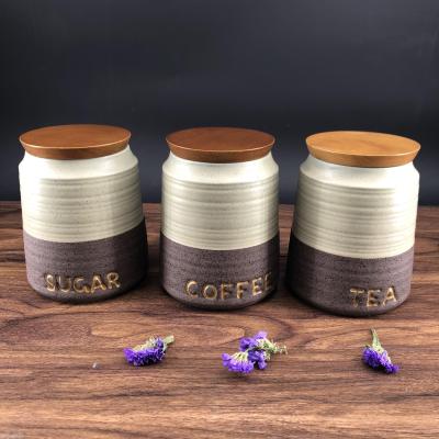 Ins Nordic style wooden lid candy can coffee can home decoration