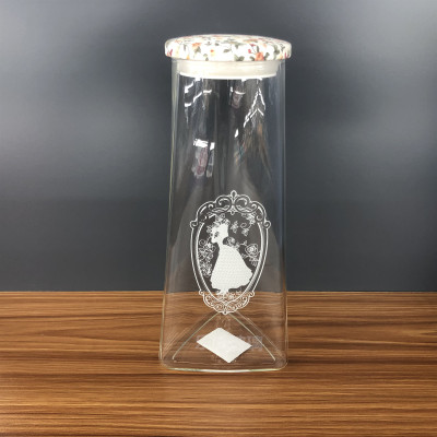 Printed Borosilicate Hard Glass Cold Kettle Kettle Sealed Jar