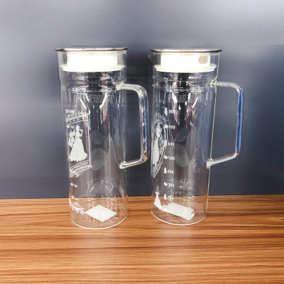 Printed Borosilicate Hard Glass Cold Kettle Kettle