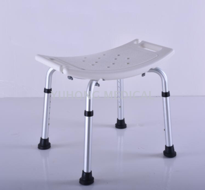 A bath shower chair with a handrail for The elderly to take a bath