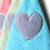 Cartoon heart towel towel can be hung dishcloth dishcloth dishcloth dishcloth dishtowel biped towel kitchen clean cloth