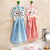 The kitchen is lovely hang type towel of towel of towel of strong bib water to wash a bowl wipes cartoon hand cloth