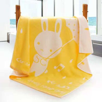 Cotton 32 ply jacquard baby blanket 100*100cm by baby buggy