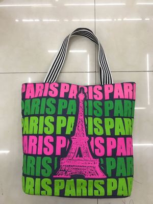 Hot-Selling Floral-Print Beach Bag, Printed Shoulder Bag, Canvas Bag
