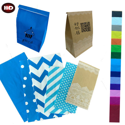 Brown paper bag wholesale gift bag bread bag takeaway bag custom overprint