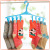 Windproof plastic hanger clip multi-functional clotheshorse anti-skid 8 clips clotheshorse socks drying rack