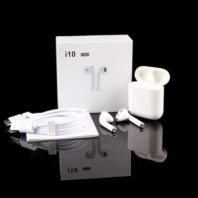 I10 bluetooth headset TWS dual ears i7S support touch with charging bin support wireless charging function factory
