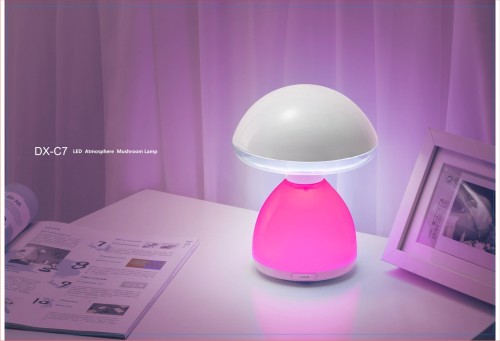 foreign trade exclusive for foreign trade exclusive for novelty creative mushroom multi-color atmosphere sleep night light led touch table lamp