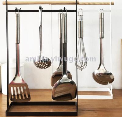 Tieyi pot and spoon rack kitchen countertop kitchenware rack spatula rack receive rack landing soilfall furniture rack